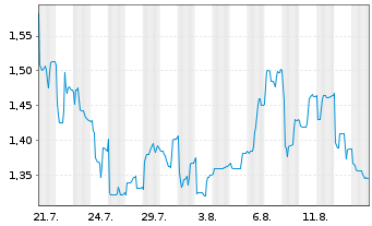 Chart Energy Solar Tech S.A. - 1 Monat