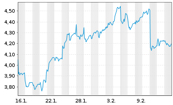 Chart Anora Group Oyj - 1 Monat