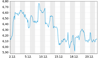 Chart WisdomTree Crypto Market - 1 Monat