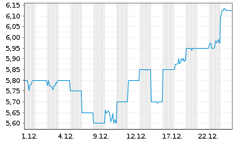 Chart Power Assets Holdings Ltd. - 1 Monat
