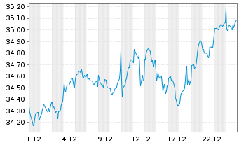 Chart Xtr.IE-Xtr.MSCI Wld EX USA ETF USD - 1 Monat