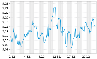 Chart UBSS-UBS S&P 500 Eq. Weight SF - 1 Monat