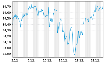 Chart Amu.ETF ICAV-PRIME Glbl ETF - 1 Monat