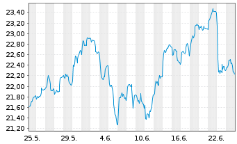 Chart Alls.ETF-UniA.Q Eq.Em.M.en.ETF Reg.Shs USD Acc. oN - 1 Month
