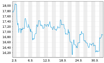 Chart First Tr.Blbg Nuclear Pwr ETF Reg.Shs A USD Acc.oN - 1 Monat
