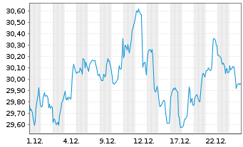 Chart JPM Ird.BB.US S.Cap Eq.ETF - 1 Monat