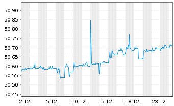 Chart Palm.Sq.EO CLO Sen.Dt Idx ETF - 1 Monat