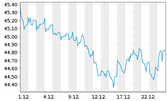 Chart GS-USD Inv.Grade Corp.Bd Act. - 1 Monat
