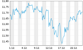 Chart I.M.-I.S&P 500 UETF - 1 Monat