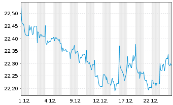 Chart SPDR Bloom.Gl.Ag.Bd U.ETF - 1 Monat