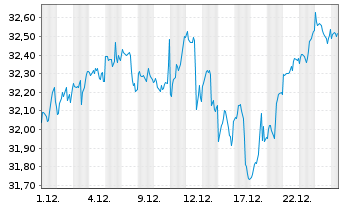Chart UBS(Irl)ETF - S&P 500 U.ETF - 1 Monat
