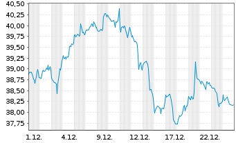 Chart First Tr.GF-Nasdaq Cyber.ETF Shs A USD Acc. oN - 1 Monat