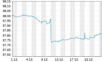 Chart I.M.II-In.Euro Gov.Bd.1-3 Year - 1 Monat