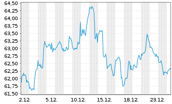 Chart SPDR Russell2000US.S.Cap U.ETF - 1 Monat