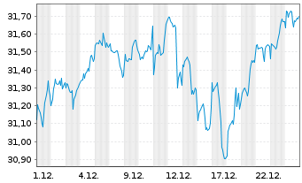 Chart HSBC MULTI FAC.WORLDW.EQUITY - 1 Monat