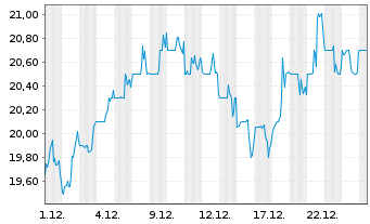 Chart Radware Ltd. - 1 Monat