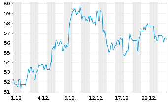 Chart JFrog Ltd. - 1 Monat