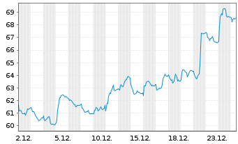 Chart Diasorin S.p.A. - 1 Monat