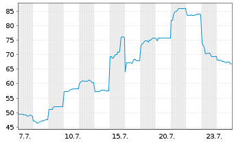 Chart Terra Drone Corp. - 1 Month
