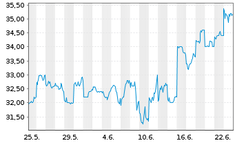 Chart Nikkon Holdings Co.Ltd. - 1 Monat