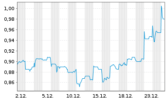 Chart CIMC Enric Holdings Inc. - 1 Monat