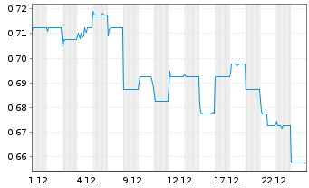 Chart Country Gar. Sv. Hldgs Co. Ltd - 1 Monat