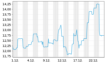 Chart Pony AI Inc. - 1 Monat
