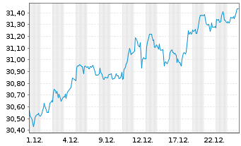 Chart INVESCO Pan European Equity Fd - 1 Monat