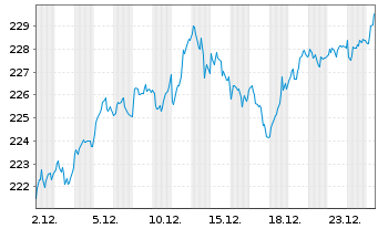 Chart Xtrackers DAX - 1 Monat