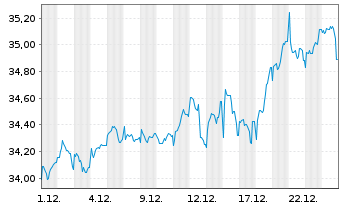 Chart JPMorgan-E.Equity Plus Fd A. N. A (EUR) (acc.)o.N - 1 Monat