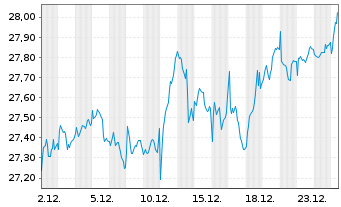 Chart Xtrackers MSCI EMU - 1 Monat