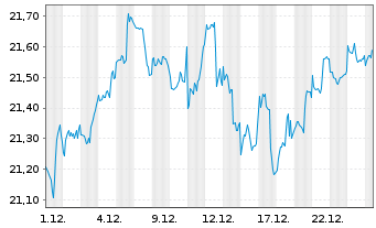 Chart BNPPE-MSCI USA SRI S-Ser.5%C. - 1 Monat
