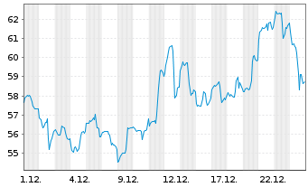Chart Amu.Idx Sol.Am.NYSE AR.GO.BUGS - 1 Monat