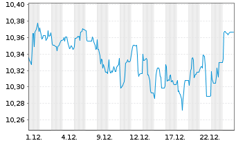 Chart Amu.Idx Sol.Amu.LIFECYCLE 2036 - 1 Monat