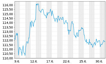Chart I.A.S.-Europe MID - 1 Monat