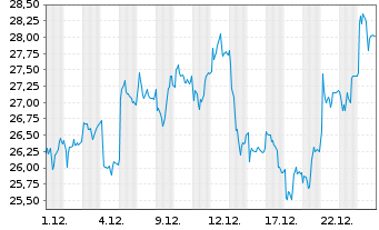 Chart AMG Advanced Metallurgic.Gr.NV - 1 Monat