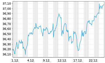 Chart VanEck Vect.Sus.Wld Eq.Weight - 1 Monat