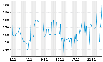 Chart Sono Group N.V. - 1 Monat
