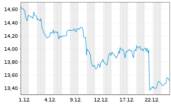 Chart Ranger Equity Bear ETF - 1 Monat