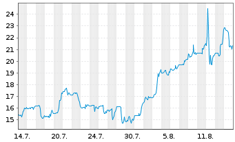 Chart Beta Technologies Inc. - 1 Monat