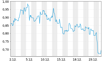 Chart Bridgeline Digital Inc. - 1 Monat