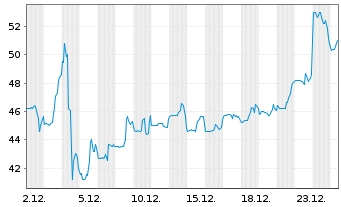 Chart Build-A-Bear Workshop Inc. - 1 Monat