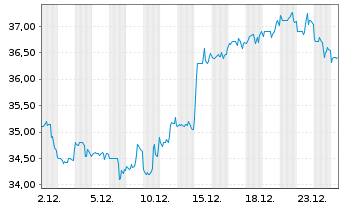 Chart CNO Financial Group Inc. - 1 Monat