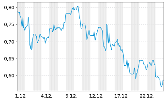Chart Capstone Therapeutics Corp. - 1 Monat