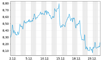 Chart Cion Investment Corp. - 1 Monat