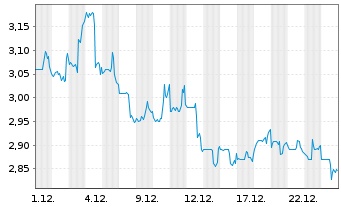 Chart Clarus Corp. - 1 Monat