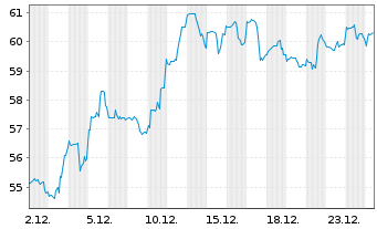 Chart Commercial Metals Co. - 1 Monat