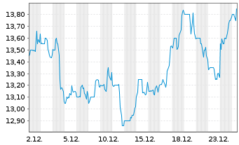 Chart Community Healthcare Trust Inc  - 1 Monat