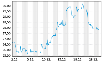 Chart Cooper Standard Holdings Inc. - 1 Monat
