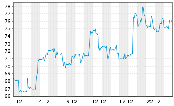 Chart Core Natural Resources Inc. - 1 Monat